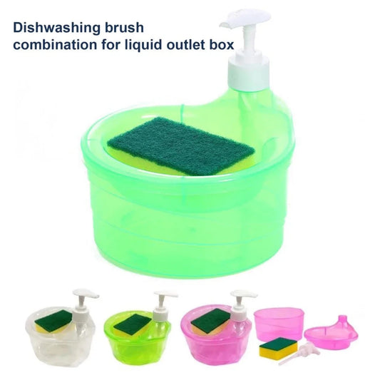 Transparent Soap Dispenser Scrubber Holder